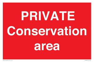 PRIVATE Conservation area 